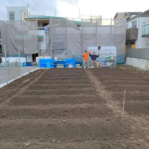 第一農園拡張!畝作り