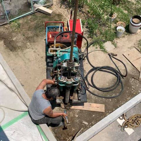 井戸掘り!2つ目の地下水ポンプ設置