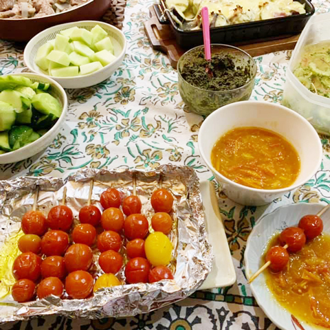 ミニトマト尽くし