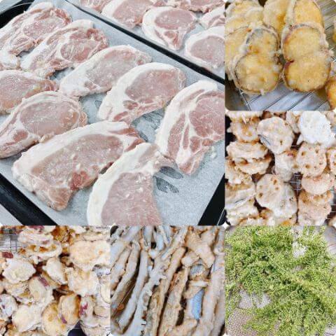 本日の素材たち