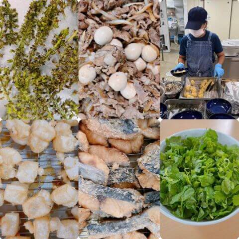 本日の調理の様子