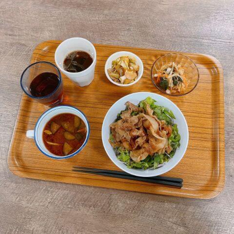 豚焼肉サラダ丼