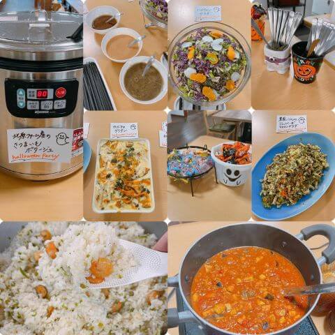 ハロウィンバイキングの様子