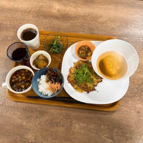 明石焼き風お好み焼き