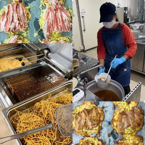 本日の調理の様子