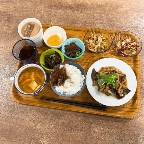 カレイときのこのバター醤油グリル