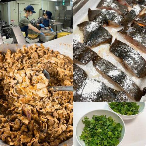 本日の調理の様子