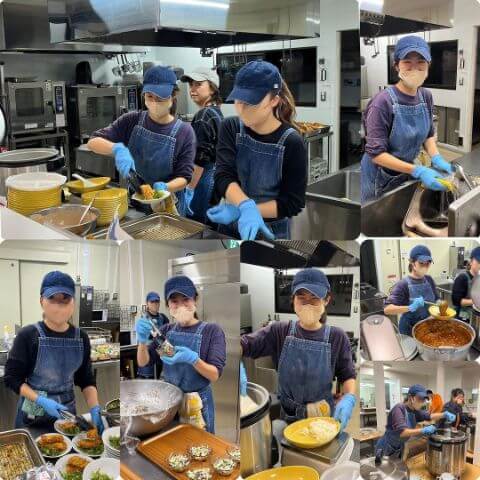 本日の調理の様子