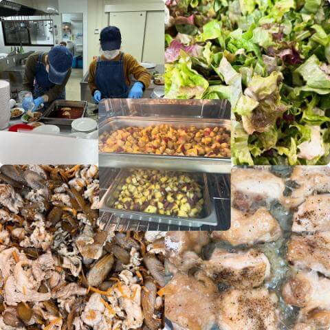 本日の調理の様子