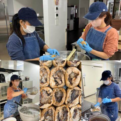 本日の調理の様子