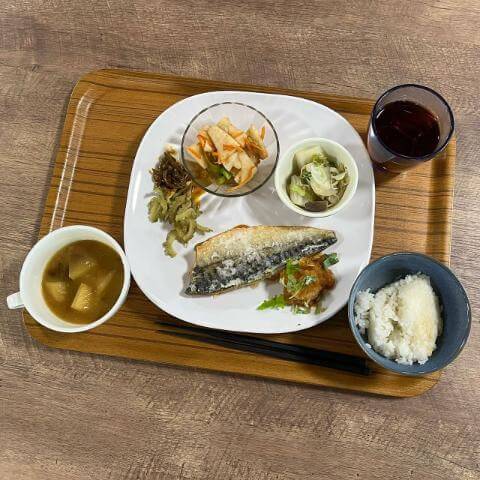 サバのグリルおろしポン酢がけ