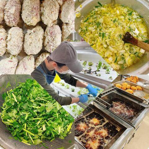 本日の調理の様子