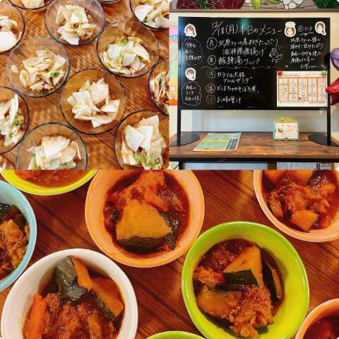 12月18日の副菜とメニュー表