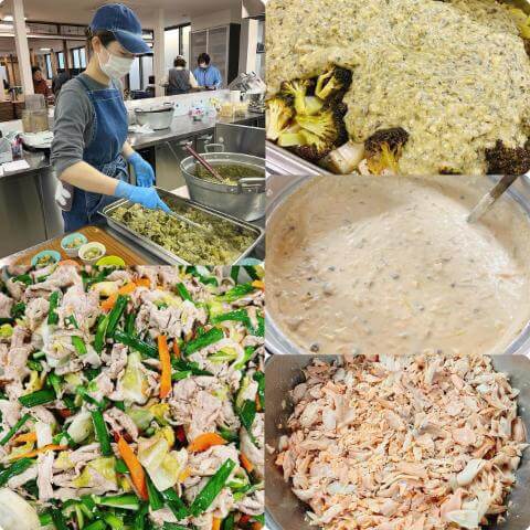 12月22日の調理の様子