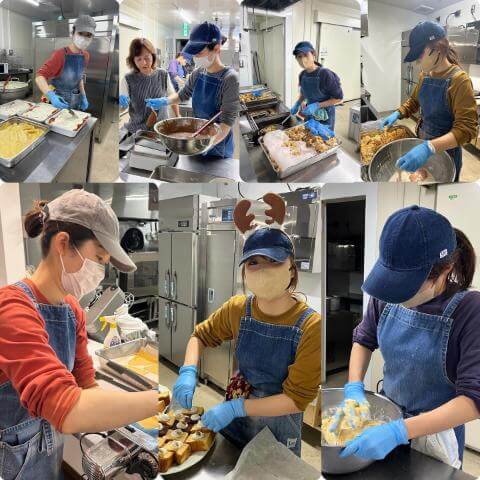 12月25日の調理の様子