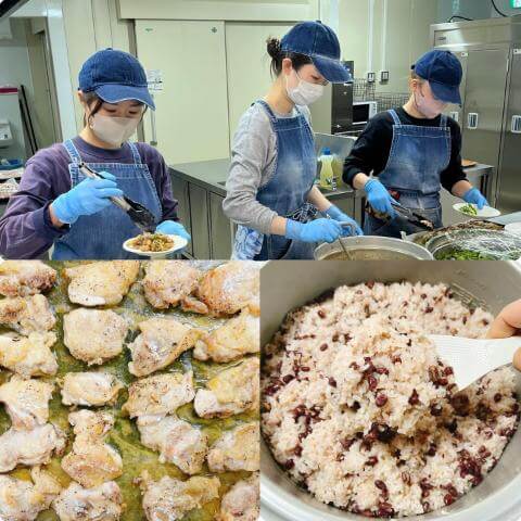 1月9日の調理の様子