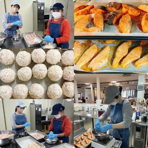 1月17日の調理の様子