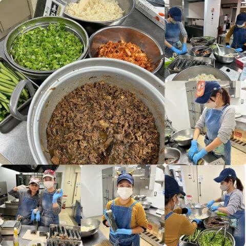 2月2日の調理の様子