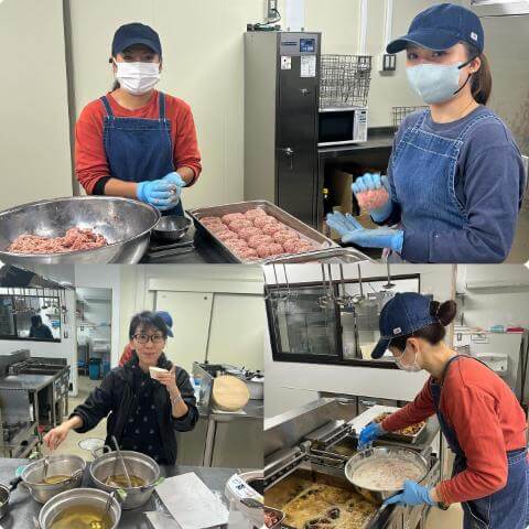 2月8日の調理の様子