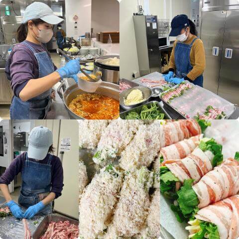 2月9日の調理の様子