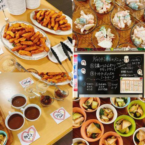 2月14日の副菜とメニュー表