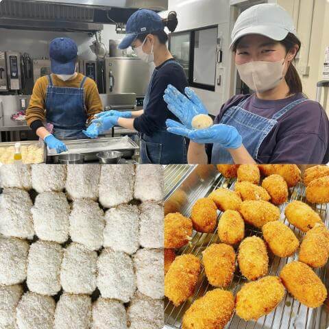 2月22日の調理の様子