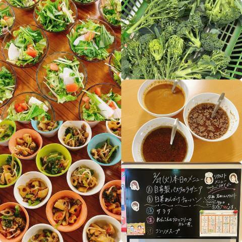 2月27日の副菜とメニュー表