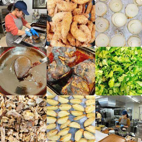 4月10日の厨房の様子