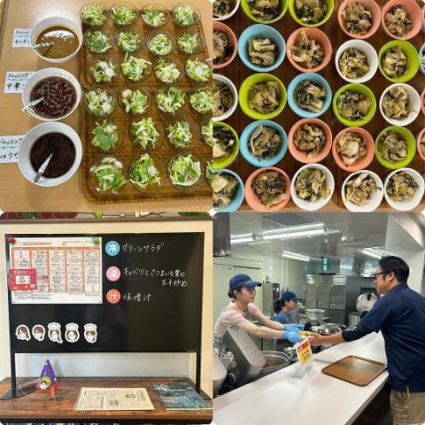 10月21日のメニューと黒板