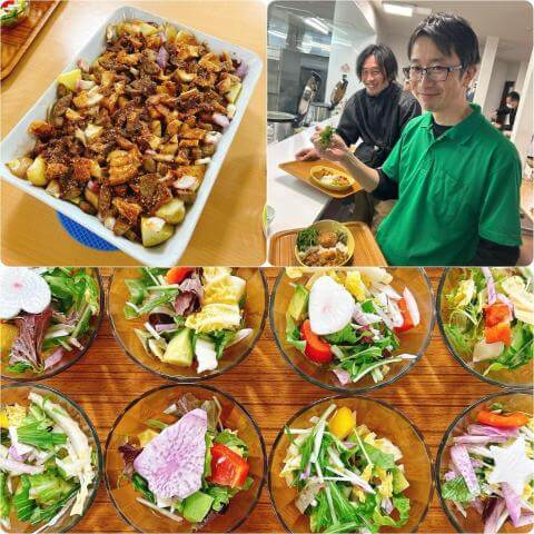 12月25日のメニューと黒板