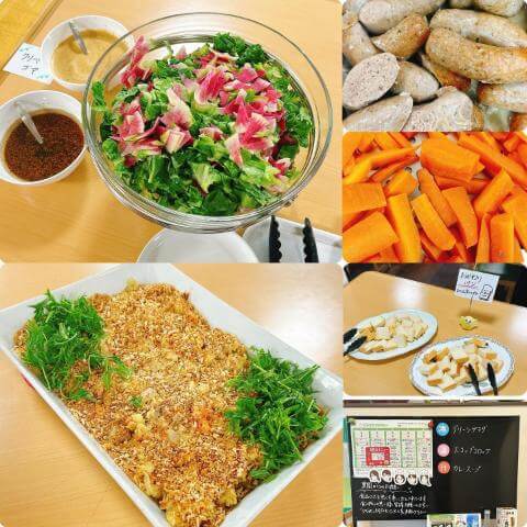 1月21日のメニューと黒板