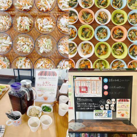 2月25日のメニューと黒板