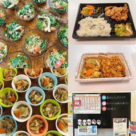 4月14日のメニューと黒板