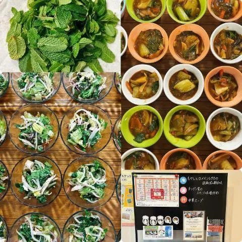 4月23日のメニューと黒板