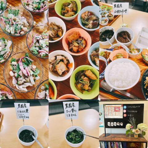 6月12日のメニューと黒板