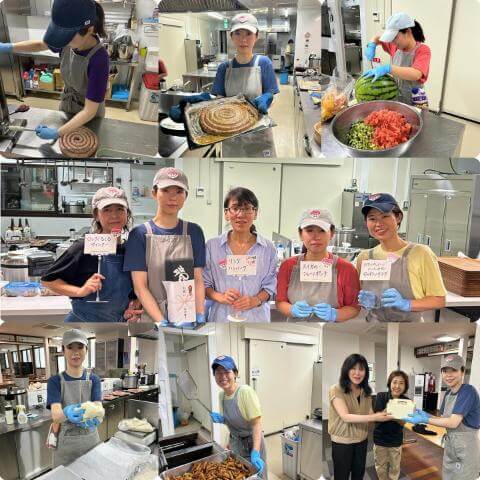 7月1日の厨房メンバーの様子