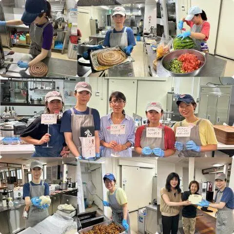 7月1日の厨房メンバーの様子