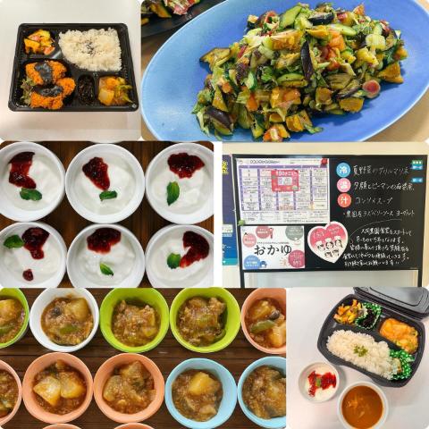 7月9日のメニューと黒板