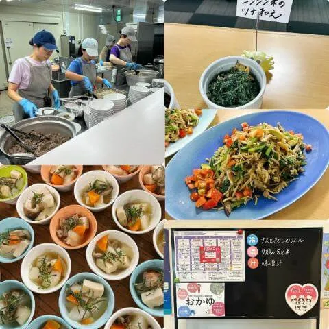 7月16日のメニューと黒板