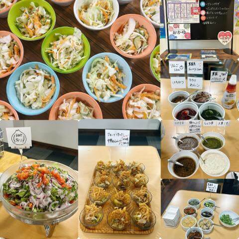 7月18日のメニューと黒板