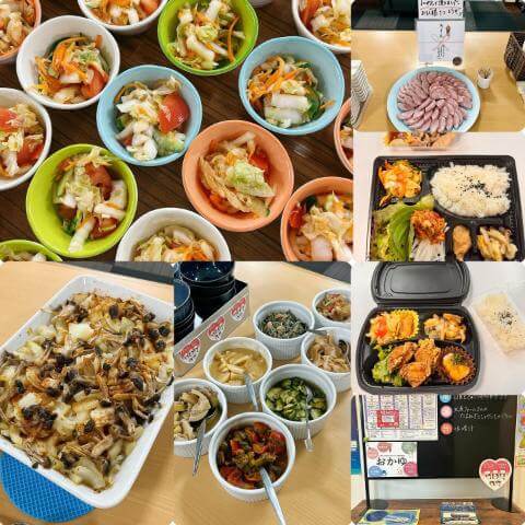 7月22日のメニューと黒板