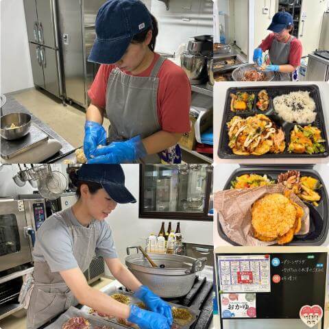 7月23日のメニューと黒板