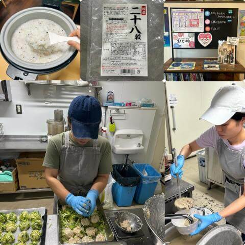 7月24日のメニューと黒板