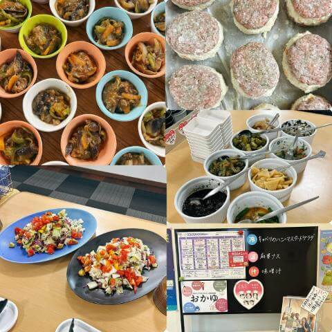 7月25日のメニューと黒板