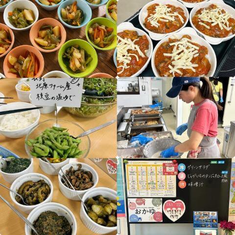 8月1日のメニューと黒板