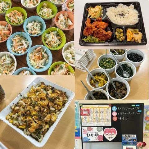 8月4日のメニューと黒板