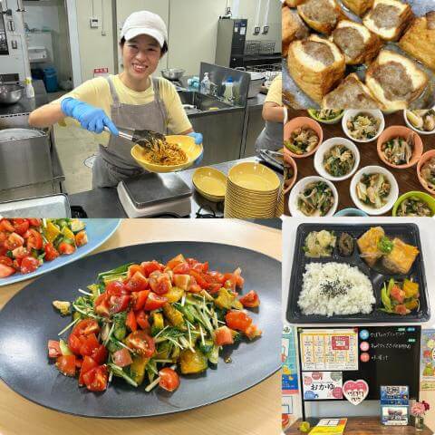 8月7日のメニューと黒板