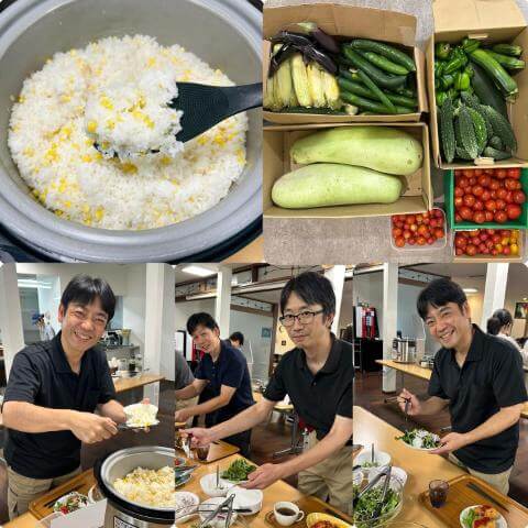 8月8日の農園の様子