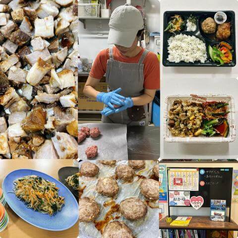 8月19日のメニューと黒板