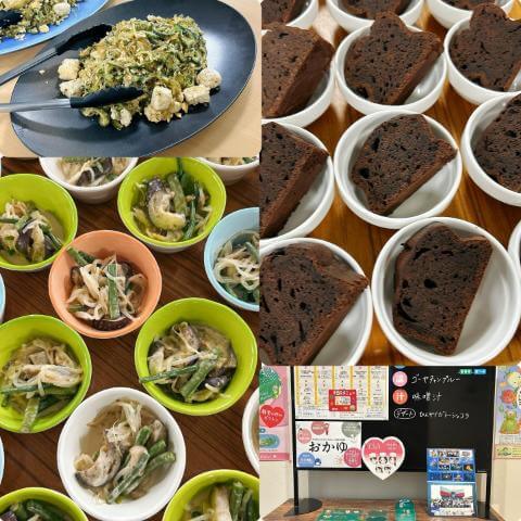 8月27日のメニューと黒板